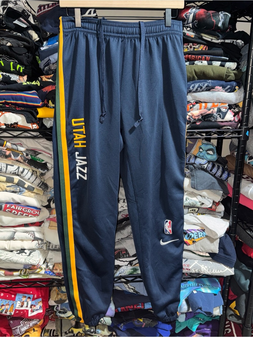 Nike NBA Utah Jazz Authentic Warm Up Dry Fit Pants Size Medium